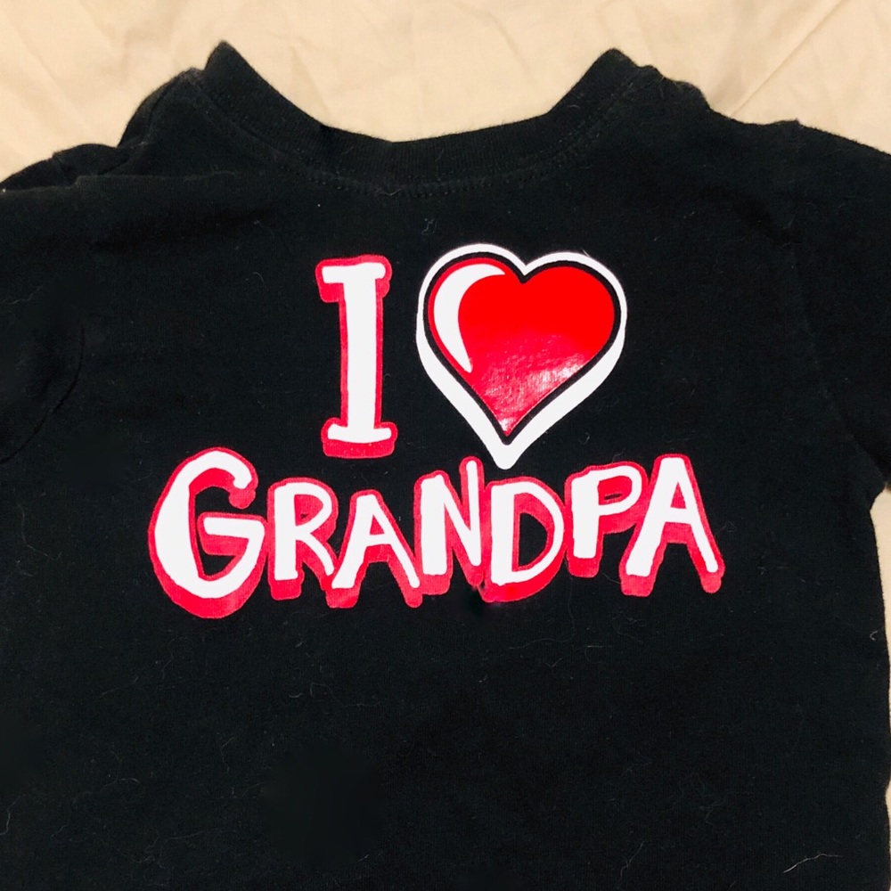 I ❤️ grandpa short sleeve boys tee-shirt